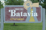 Batavia city sign