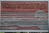 South Elgin city sign